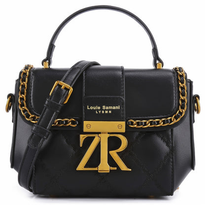 Trendy Quilted Mini Metal Decor Crossbody Handbag for Women