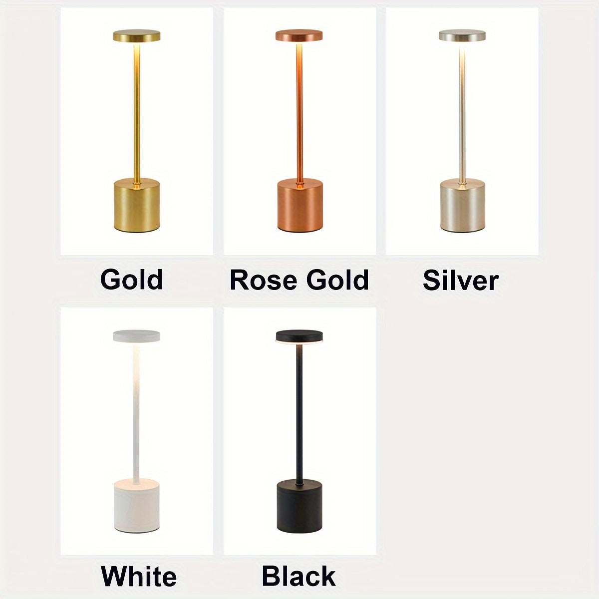 Touch-Controlled Modern LED Desk Lamp with Adjustable Color Temperature