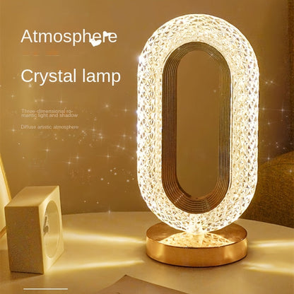 Rechargeable Touch-Controlled LED Lamp with Dimmable Night Light