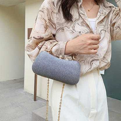 Sparkling Rhinestone Evening Bag: Chic Crossbody Party Clutch