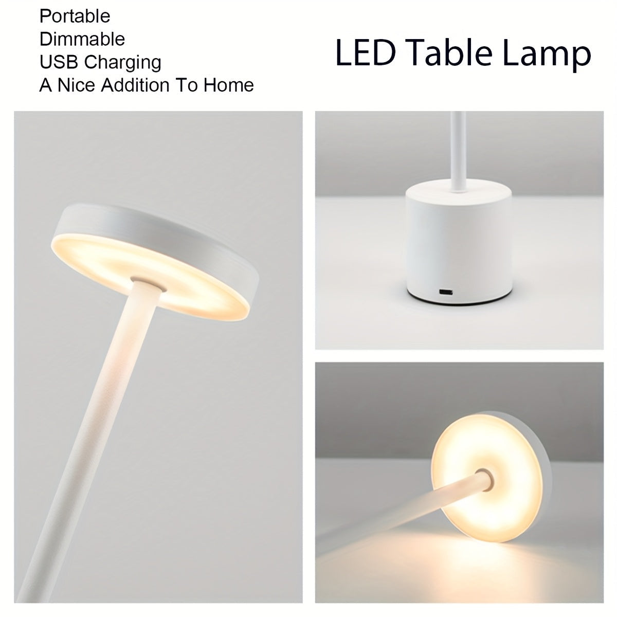 Touch-Controlled Modern LED Desk Lamp with Adjustable Color Temperature