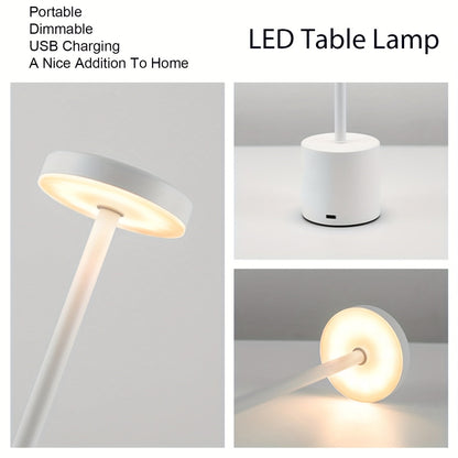 Touch-Controlled Modern LED Desk Lamp with Adjustable Color Temperature