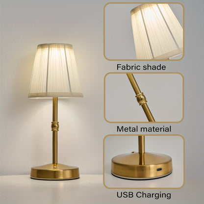 Dimmable Cordless LED Table Lamp with Rechargeable Battery