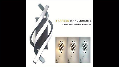 Modern seashell wall light with adjustable metal arc design