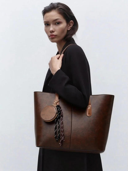 Stylish Large Capacity Tote Bag for Women with Coin Purse