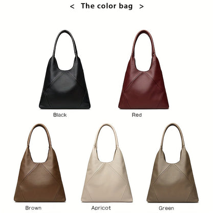 Elegant PU tote bag: Stylish large capacity shoulder purse