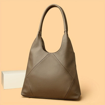 Elegant PU tote bag: Stylish large capacity shoulder purse