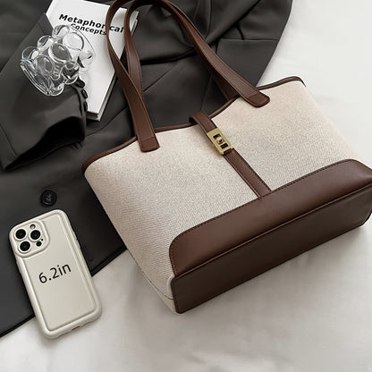 Spacious Women's Tote Bag: Stylish Double Handle Casual Carryall