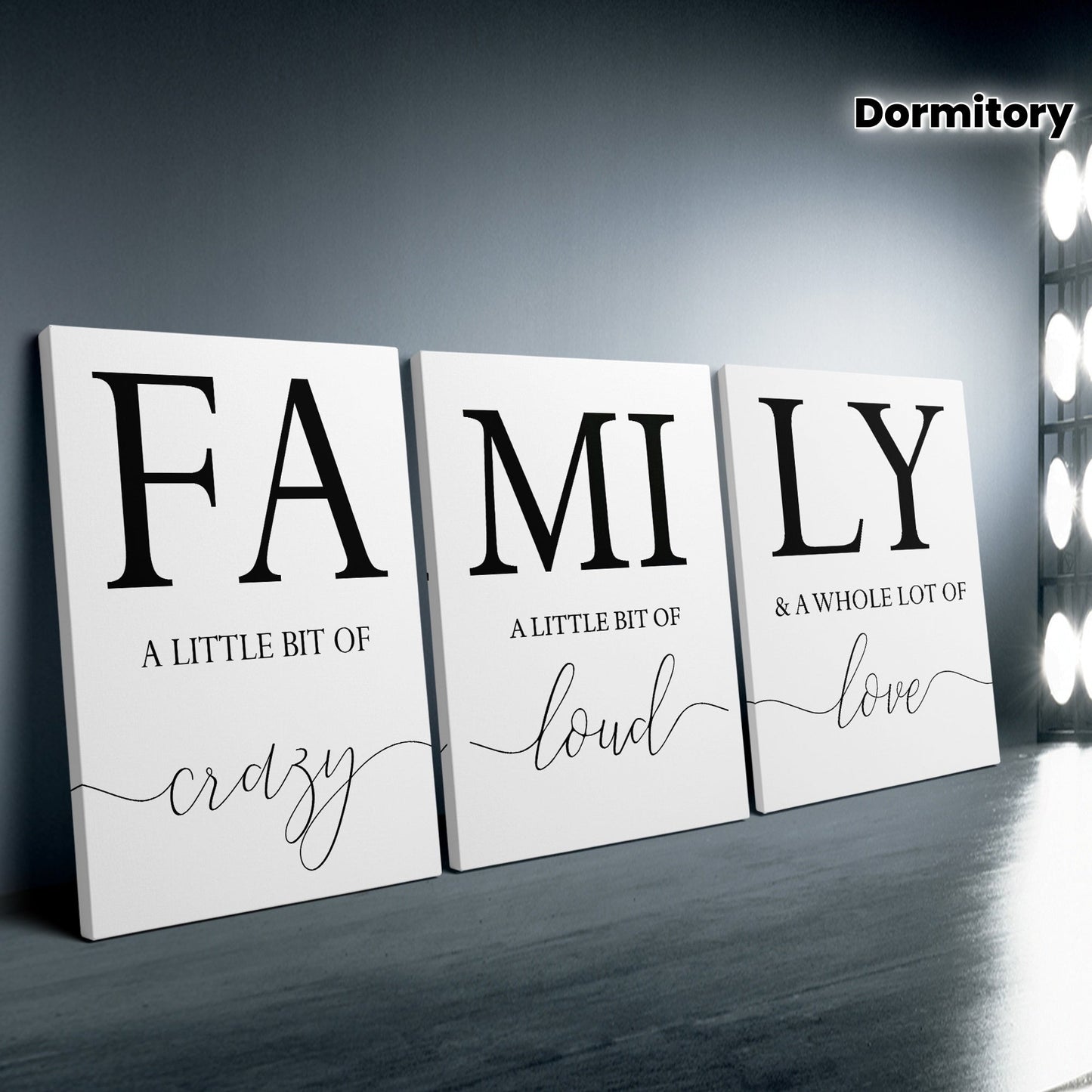 Inspirational Family Theme Canvas Framed Posters for Home Decor