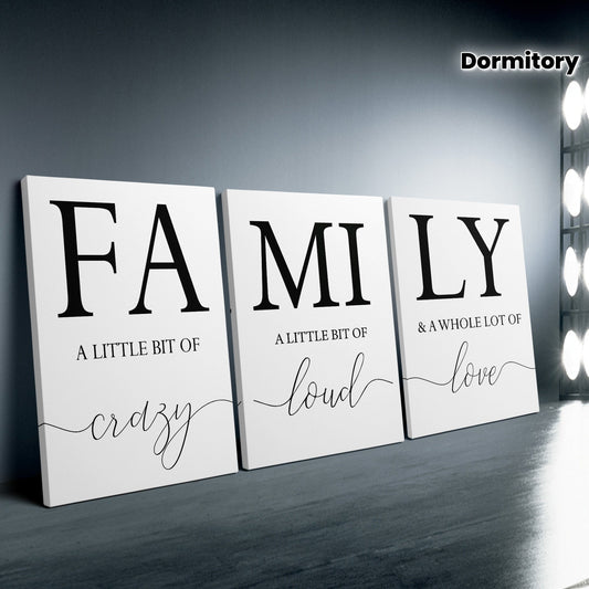 Inspirational Family Theme Canvas Framed Posters for Home Decor
