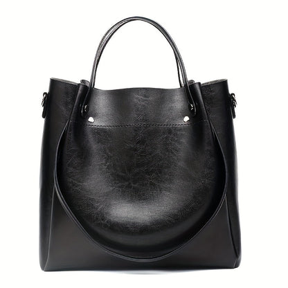 Stylish oil handbag with retro design for modern commuters.