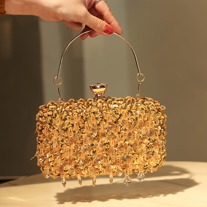 Handmade Vintage Beaded Handbag for Elegant Evening Events