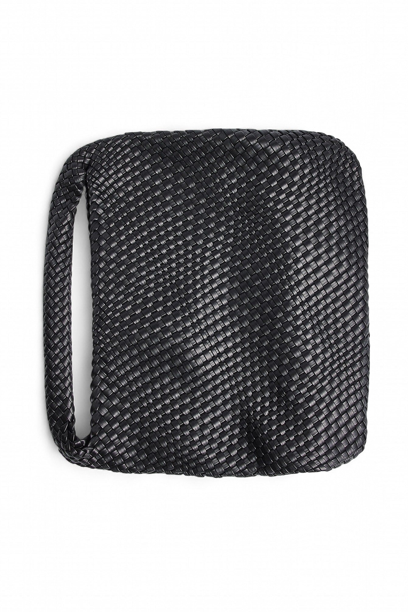 Stylish Elantra Braided Tote: Handwoven Vegan Leather Bag